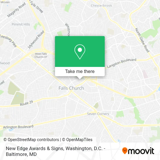 New Edge Awards & Signs map