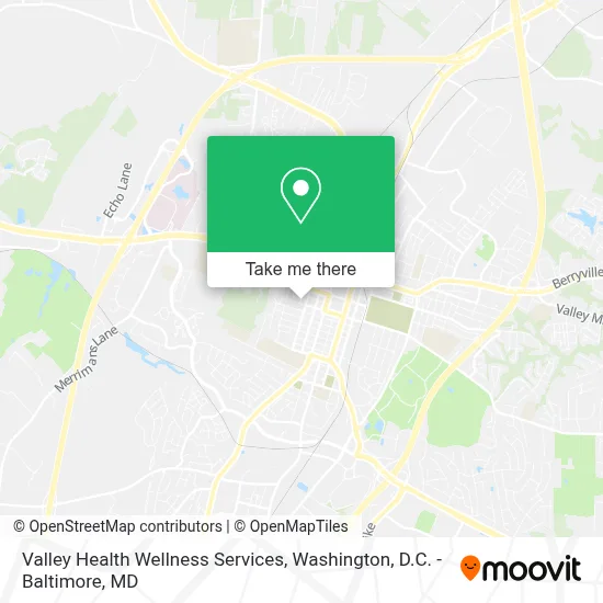 Valley Health Wellness Services map