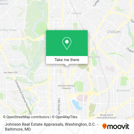 Johnson Real Estate Appraisals map