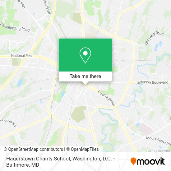 Hagerstown Charity School map