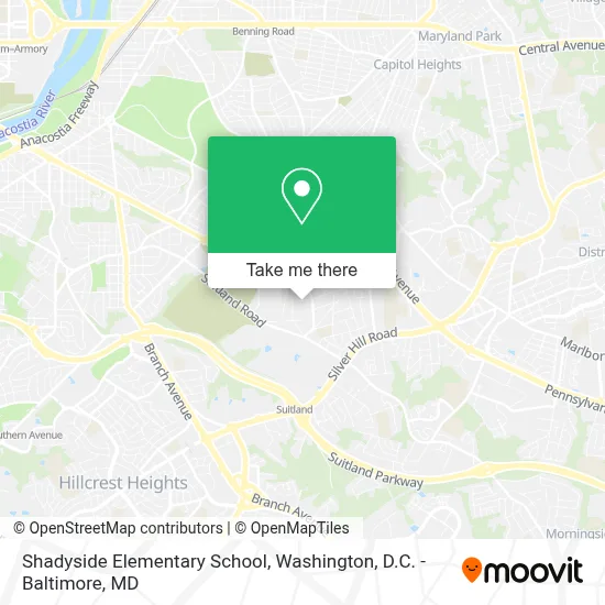 Shadyside Elementary School map