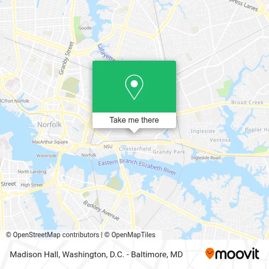 Madison Hall map