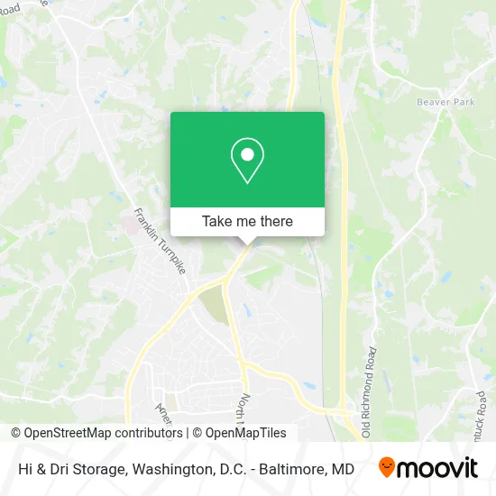 Hi & Dri Storage map