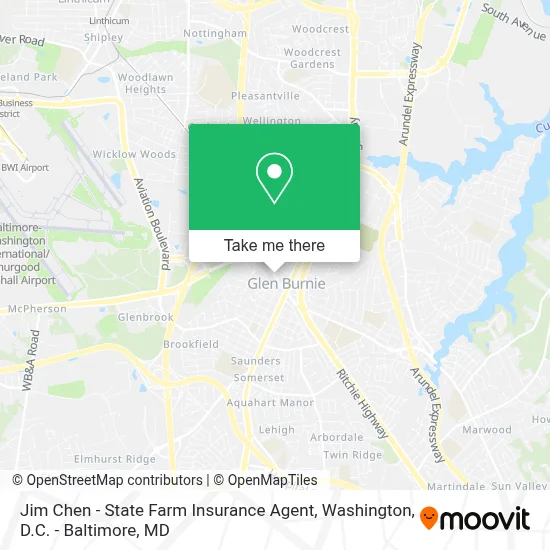 Jim Chen - State Farm Insurance Agent map