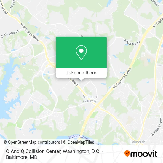 Q And Q Collision Center map