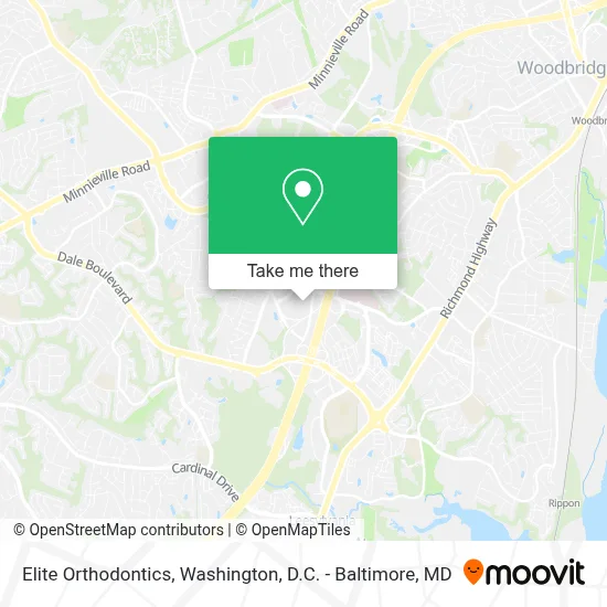 Elite Orthodontics map