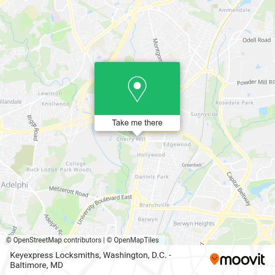 Keyexpress Locksmiths map