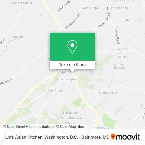 Lin's Asian Kitchen map