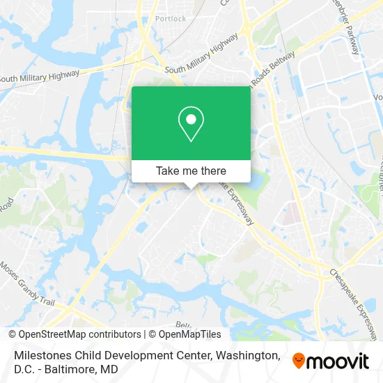 Milestones Child Development Center map