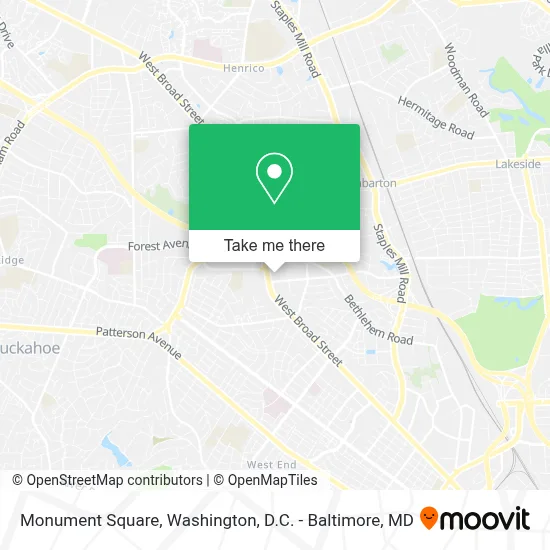 Monument Square map