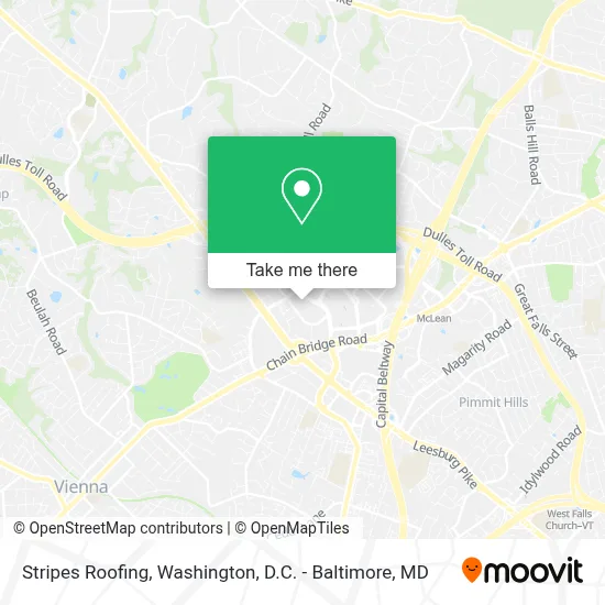 Stripes Roofing map
