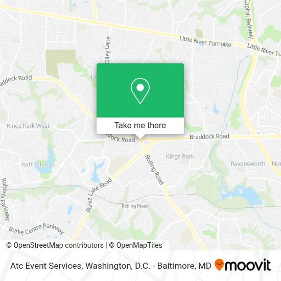 Atc Event Services map
