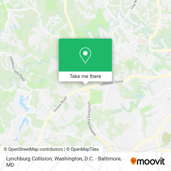 Lynchburg Collision map