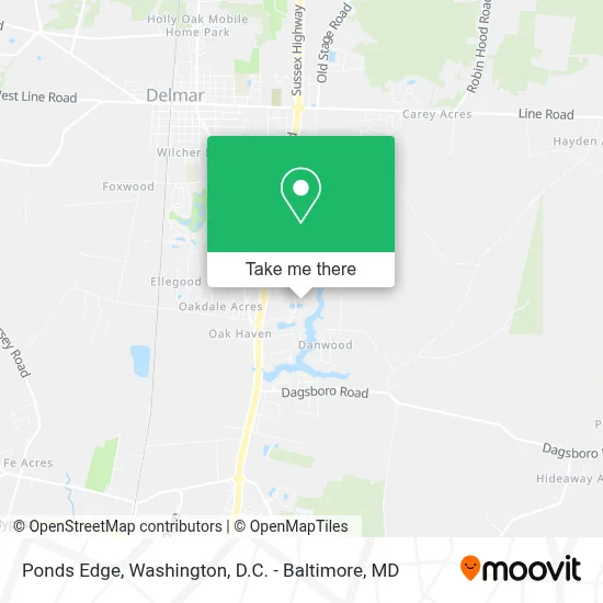 Ponds Edge map