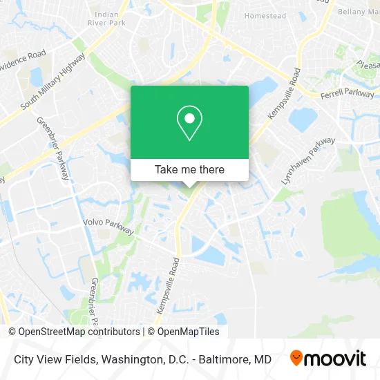City View Fields map