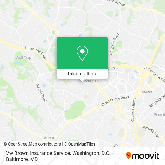 Vw Brown Insurance Service map