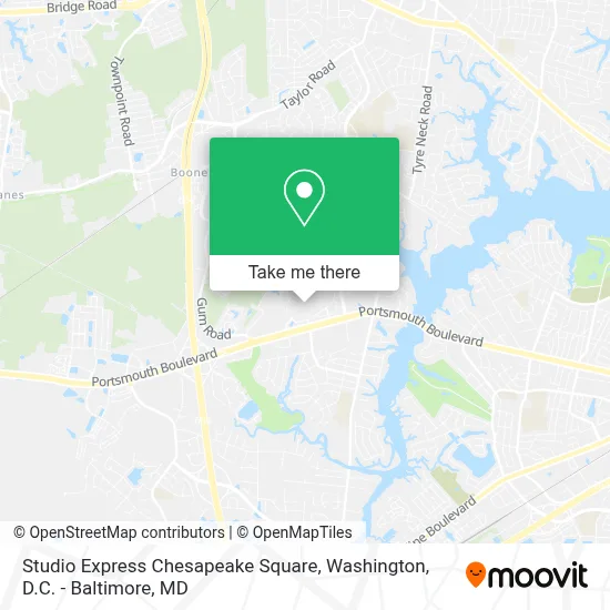 Studio Express Chesapeake Square map