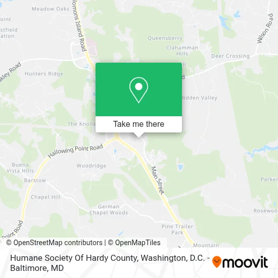 Humane Society Of Hardy County map