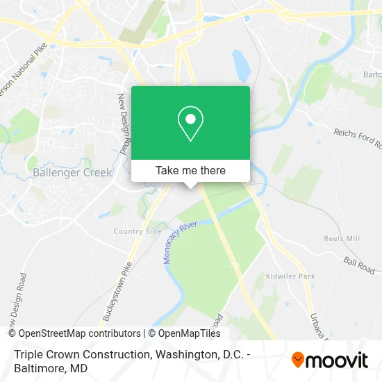 Triple Crown Construction map