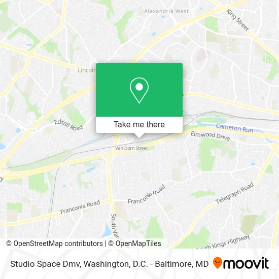 Studio Space Dmv map