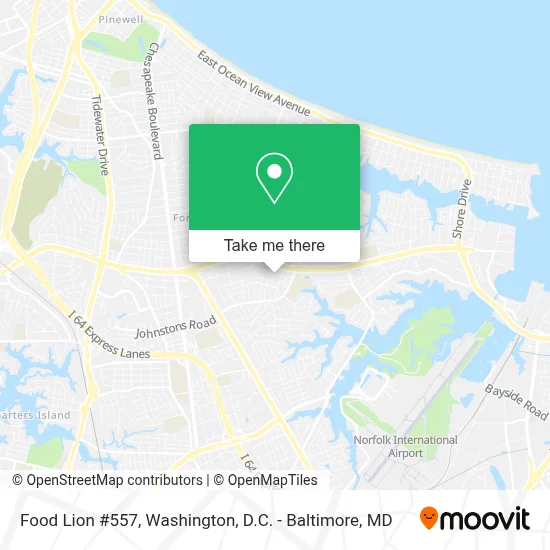 Food Lion #557 map