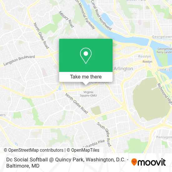 Dc Social Softball @ Quincy Park map
