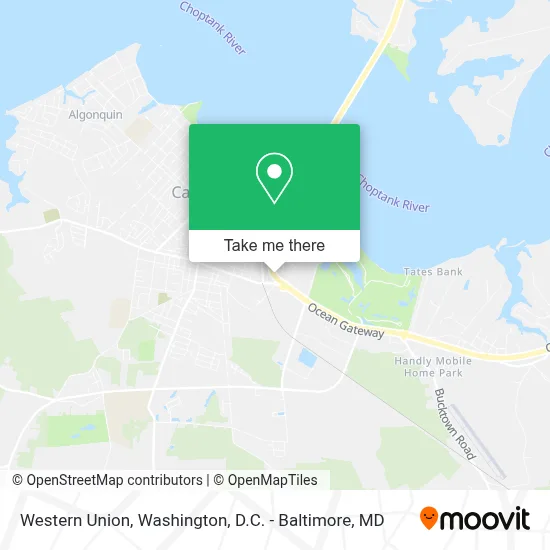 Western Union map