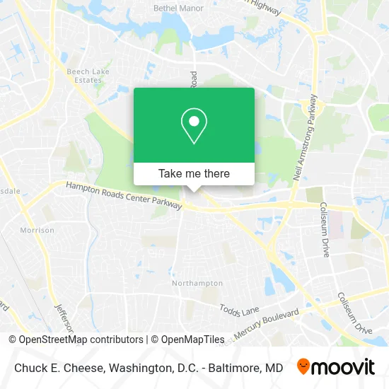 Chuck E. Cheese map