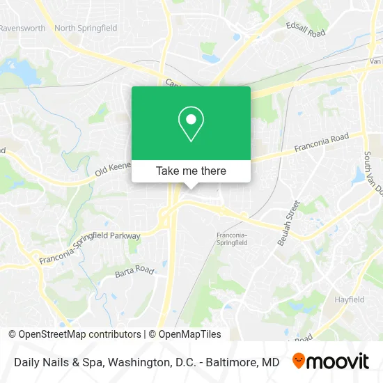 Daily Nails & Spa map