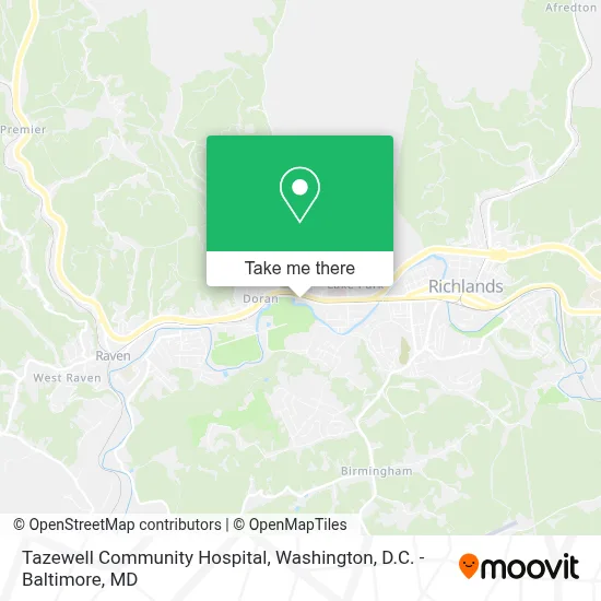 Tazewell Community Hospital map