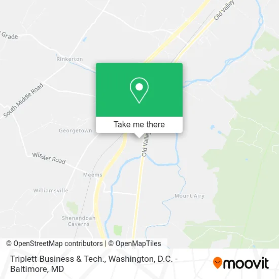 Triplett Business & Tech. map