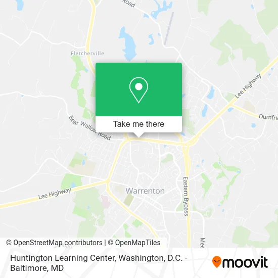 Huntington Learning Center map