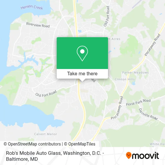 Rob's Mobile Auto Glass map