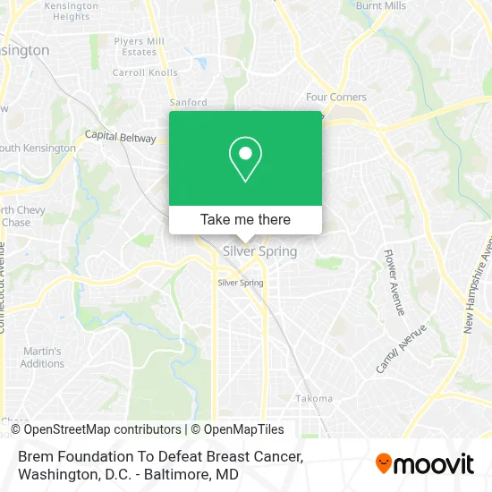 Brem Foundation To Defeat Breast Cancer map