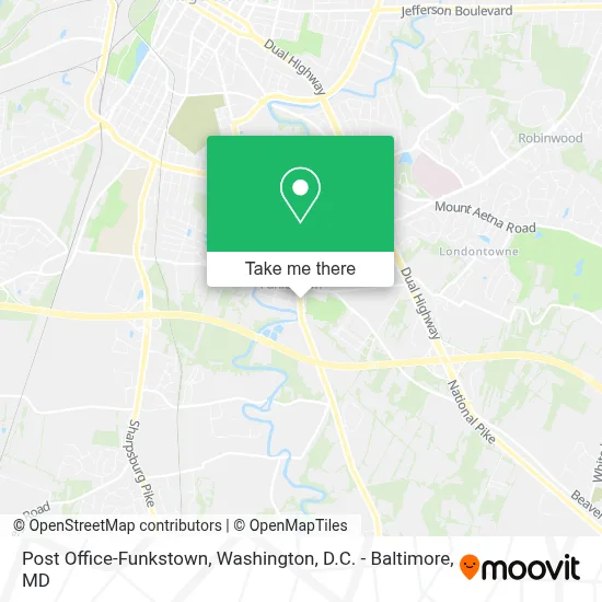 Post Office-Funkstown map