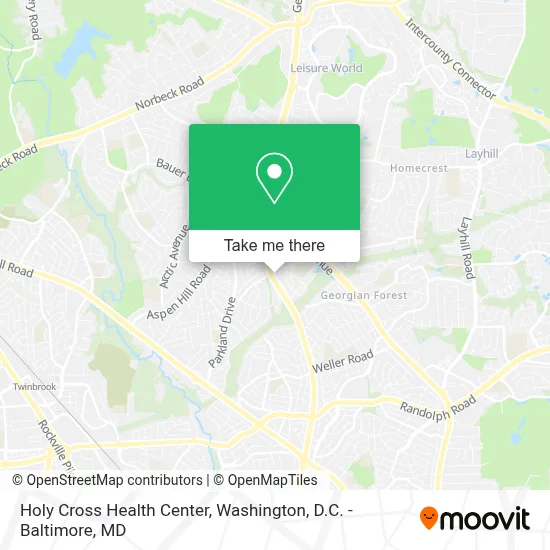 Holy Cross Health Center map