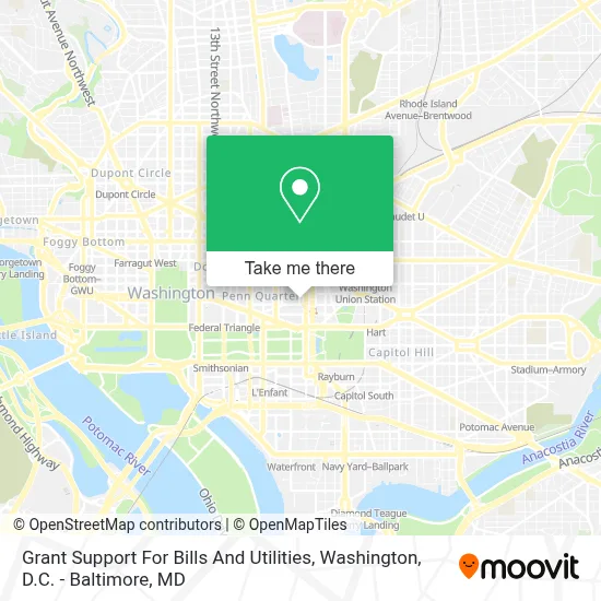 Grant Support For Bills And Utilities map