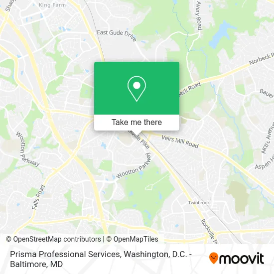 Prisma Professional Services map