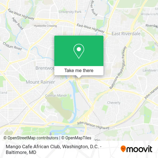 Mango Cafe African Club map