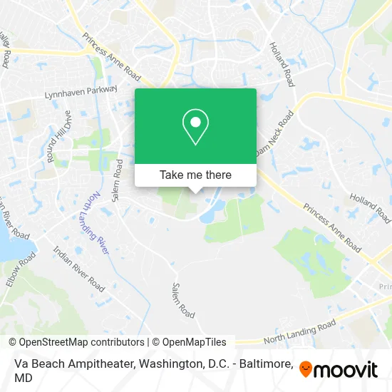 Va Beach Ampitheater map