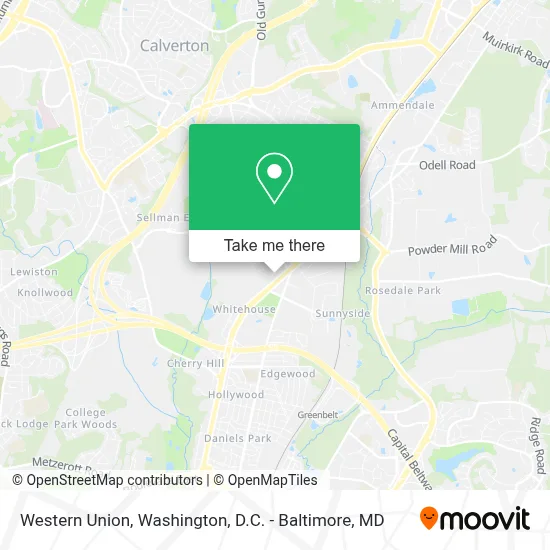 Western Union map