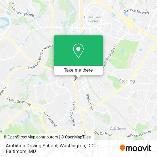 Ambition Driving School map