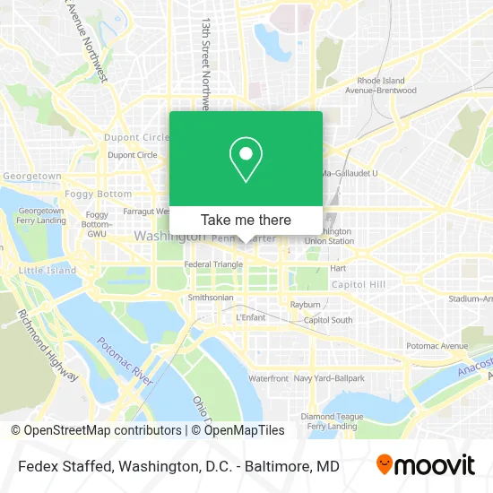 Fedex Staffed map