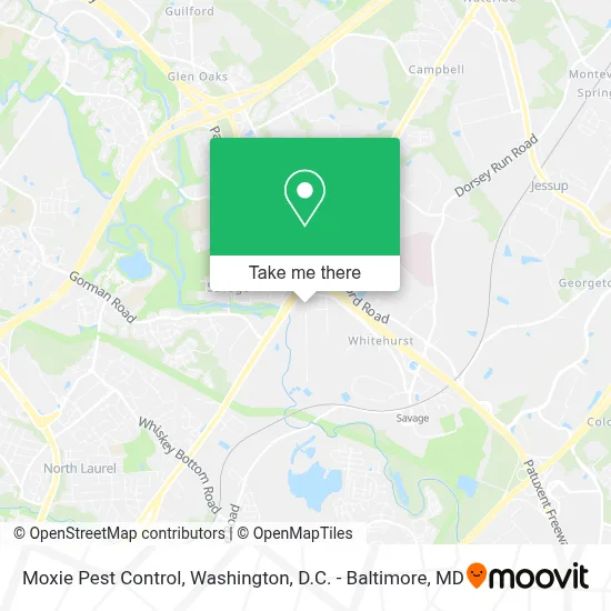 Moxie Pest Control map