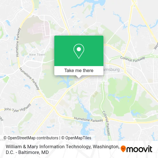 William & Mary Information Technology map