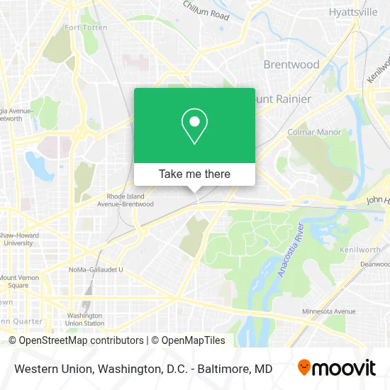 Western Union map