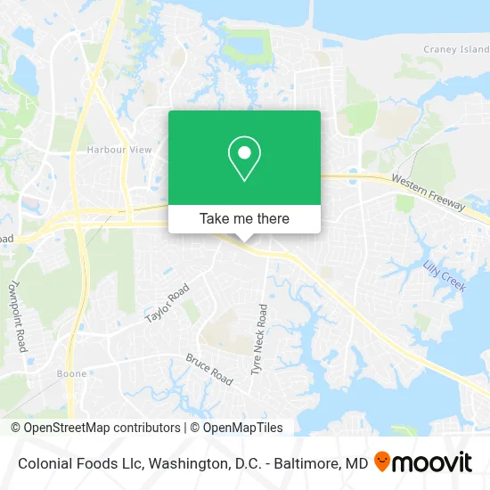 Colonial Foods Llc map