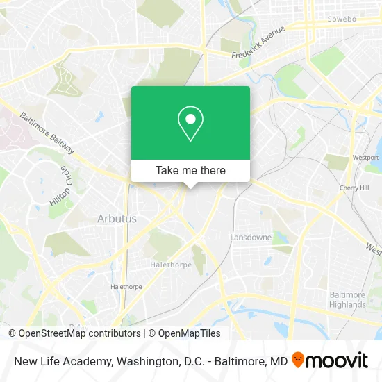 New Life Academy map