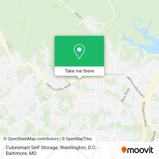 Cubesmart Self Storage map