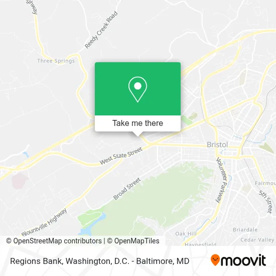 Regions Bank map